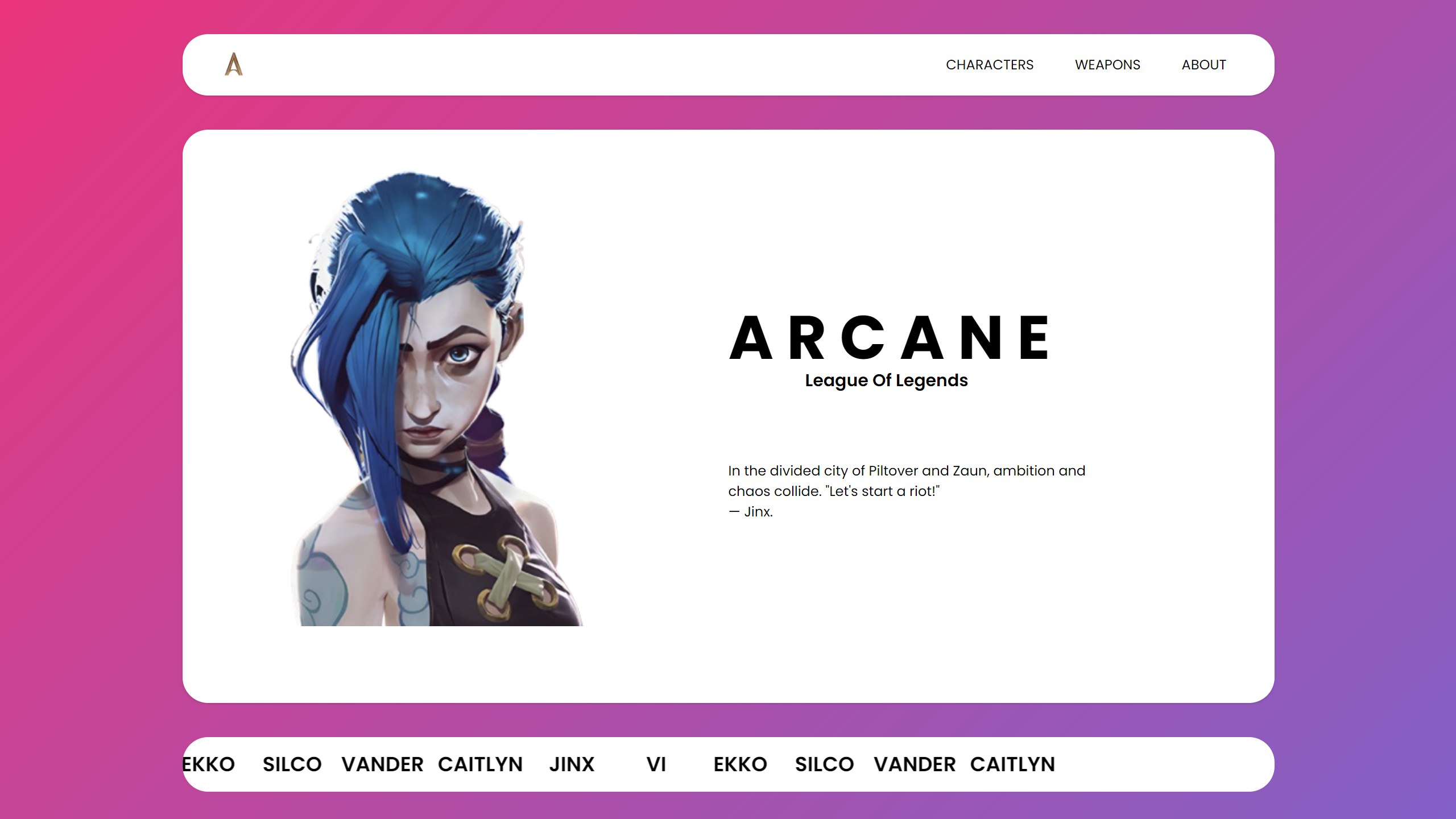 Arcane Website Image